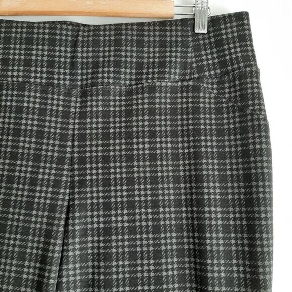 PENNINGTONS Universal Fit Savvy Slim Leg Pull-on Stretch Plaid Pants Sz X / 14 - Picture 5 of 11